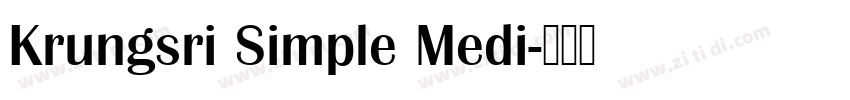 Krungsri Simple Medi字体转换